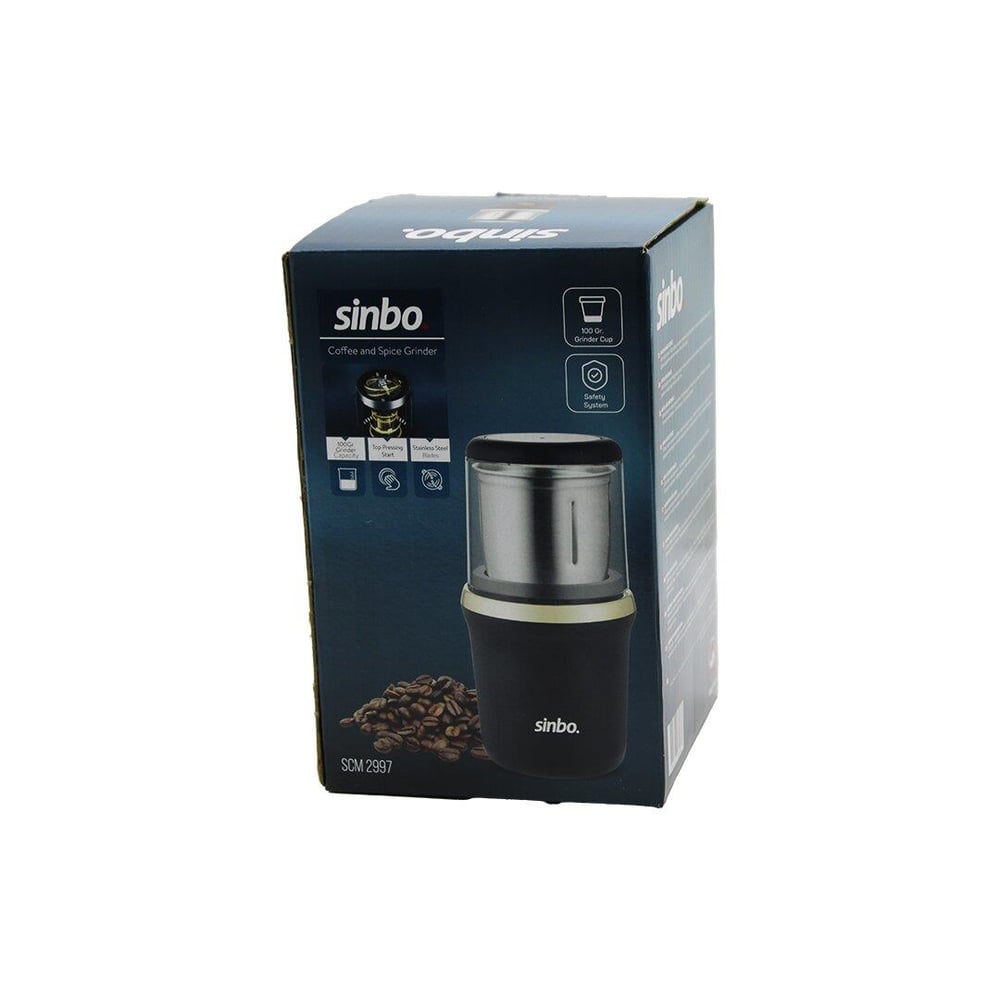 KAHVE - BAHARAT ÖĞÜTÜCÜ ÇELİK BIÇAK - ÖĞÜTME HAZNESİ=100GR 200W BAS ÇALIŞTIR KAPAK=MİKA KRİSTAL PLS SCM-2997 (3936)