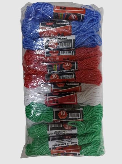 KALE Plastik Çamaşır ipi 10 Metre 24 Adet (3936)