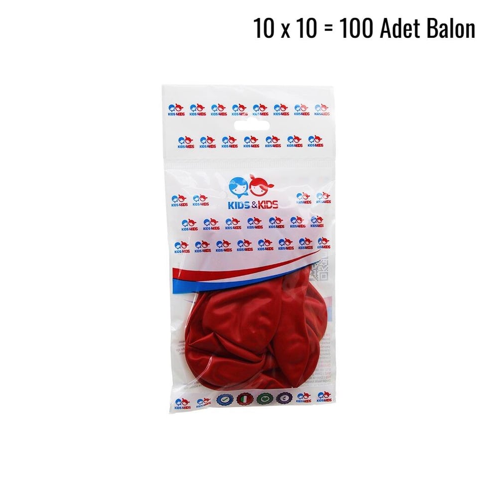 KIRMIZI 100PCS BALON G-90A (3936)