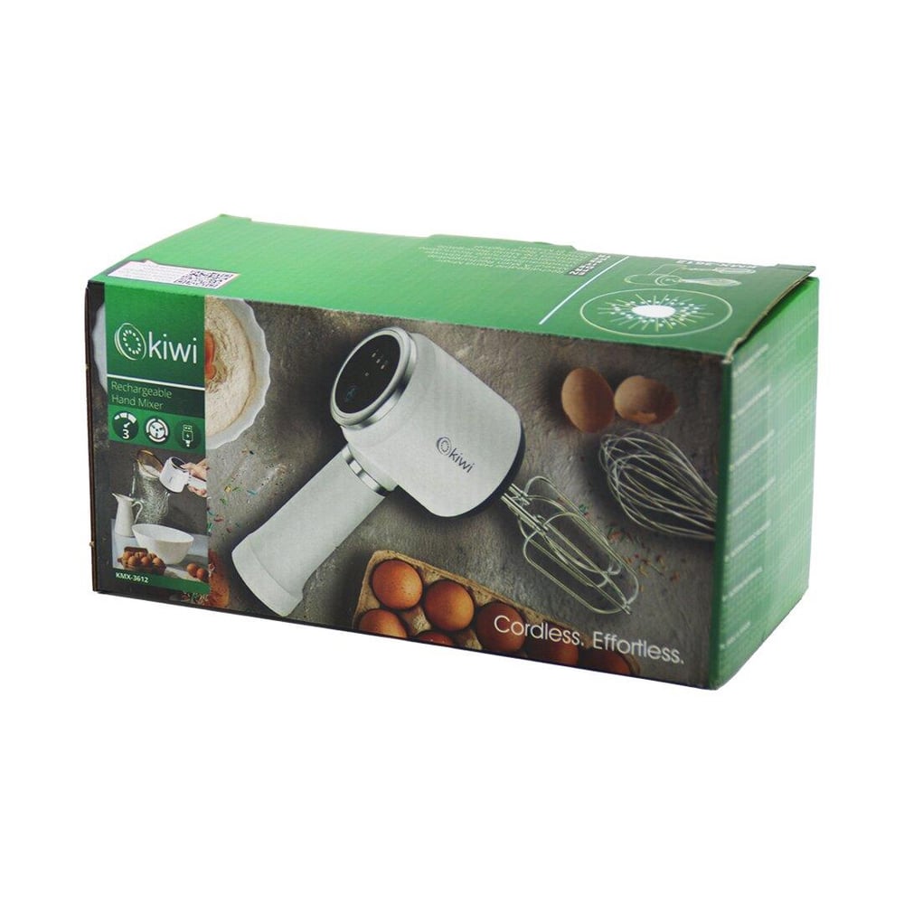 KİWİ KMX-3612 USB ŞARJLI MİKSER 2 X 2-MODEL ÇIRPICI = 4PCS 20W 3-KADEME HIZ=IŞIKLI GÖSTERGE Lİ-İON PİL:1500mAh (3936)