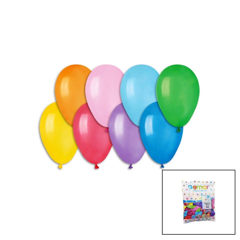 KLASİK RENKLİ BALON 7 İNÇ - 19CM - 100PCS (3936)