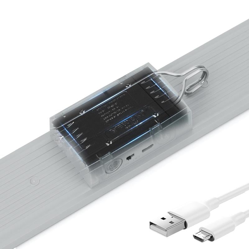 KUMANDALI - ZAMAN - IŞIK GÜCÜ AYARLI METAL ASKILI - USB ŞARJLI LAMBA FENER 20SMD LED (3936)