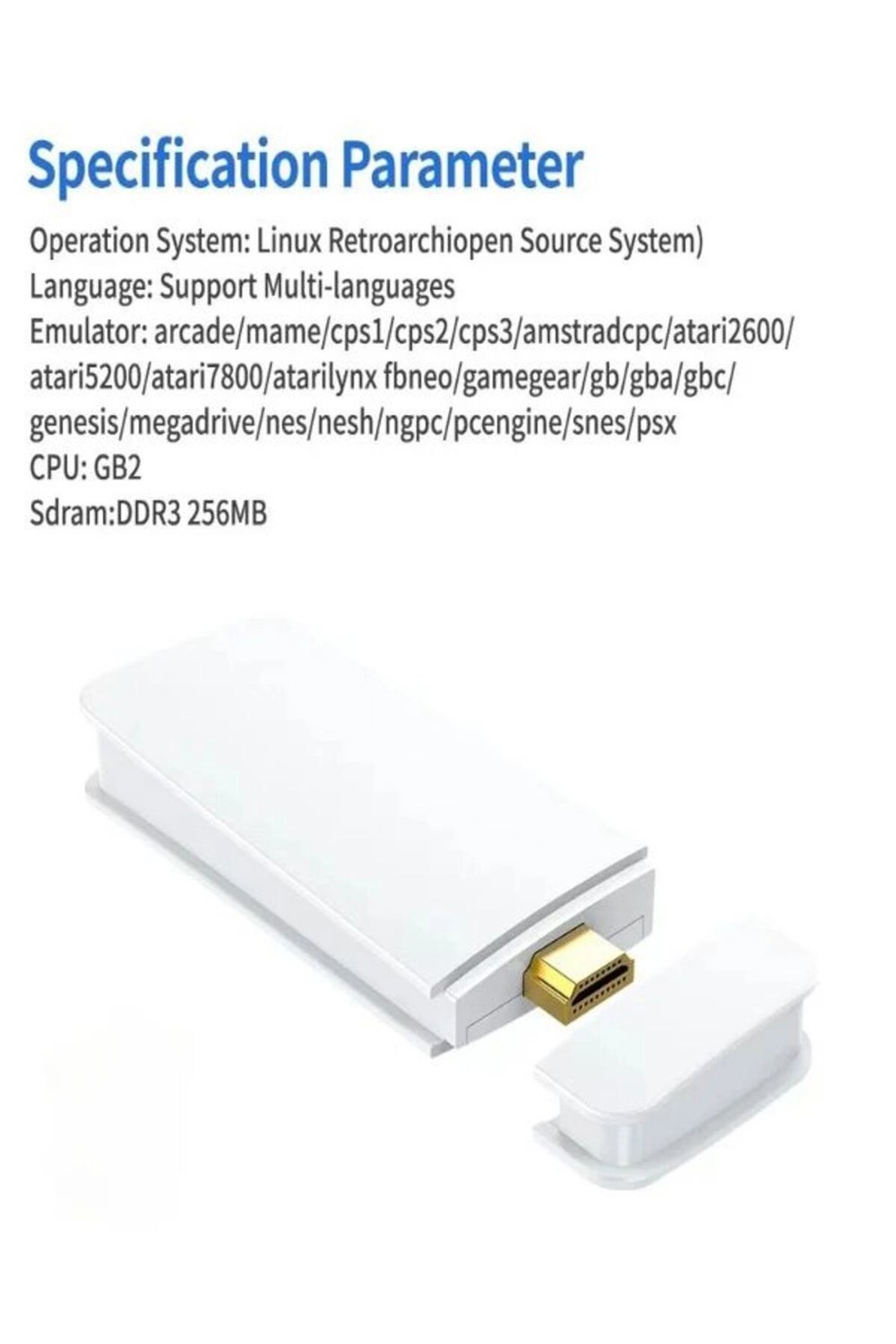 Kablosuz 2 kollu beyaz oyun konsolu 20000 oyunlu 4K HD bluetooth destekli - Elektronik