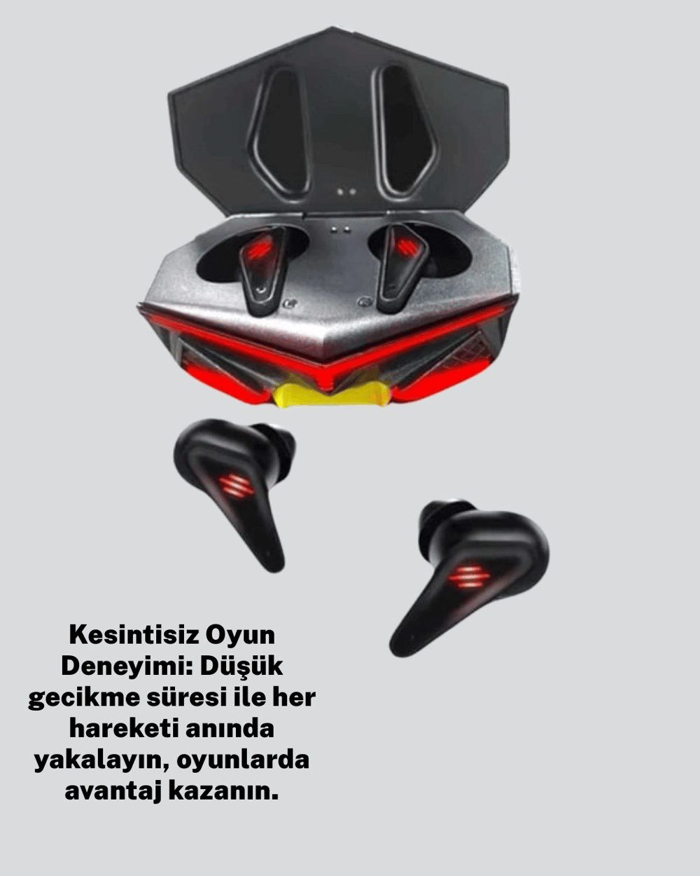 Kablosuz Bluetooth 5.0 Metal Kasa Gaming Kulaklık Yeni Nesil