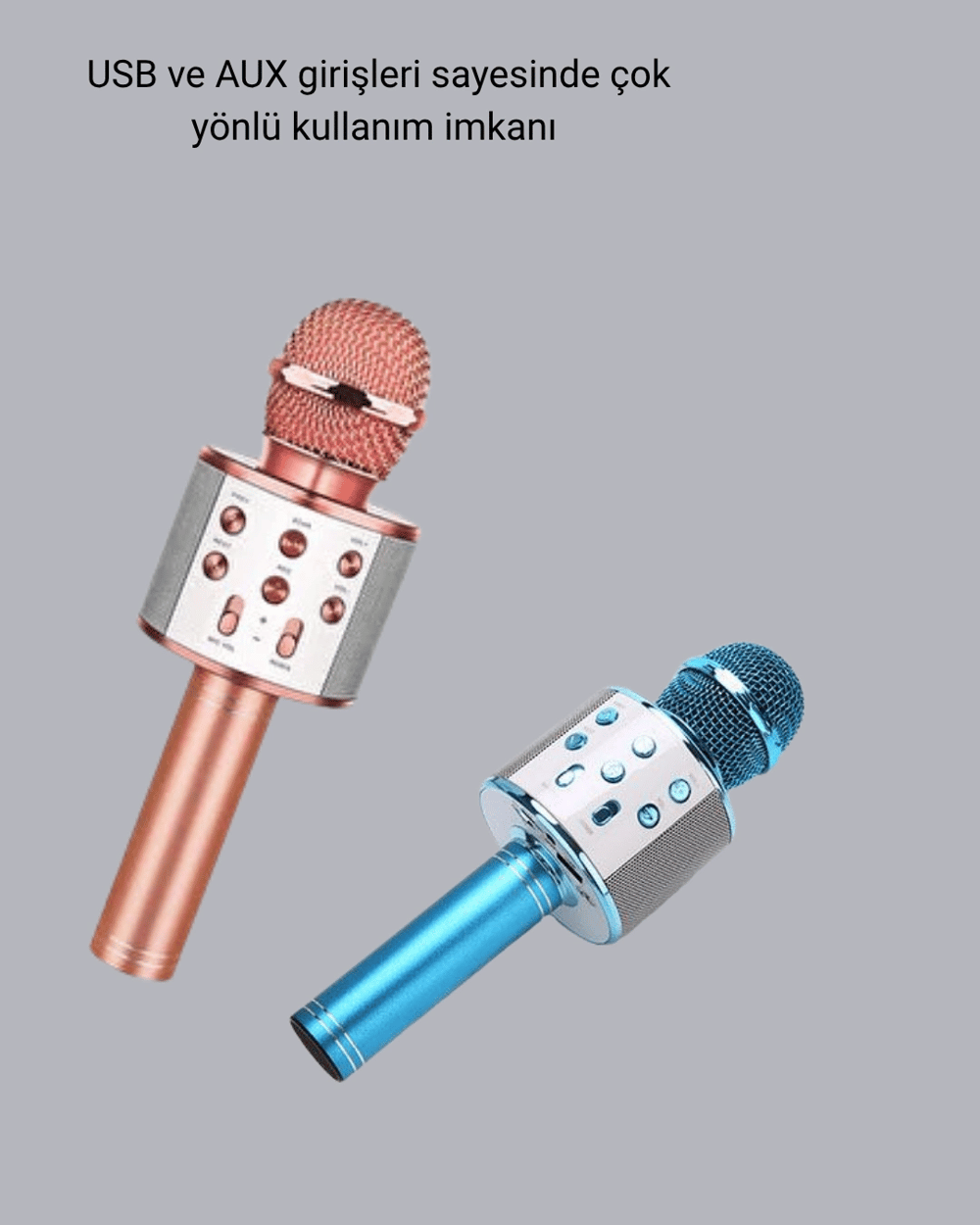 Kablosuz Bluetooth Karaoke Mikrofon  Yankı Efektli