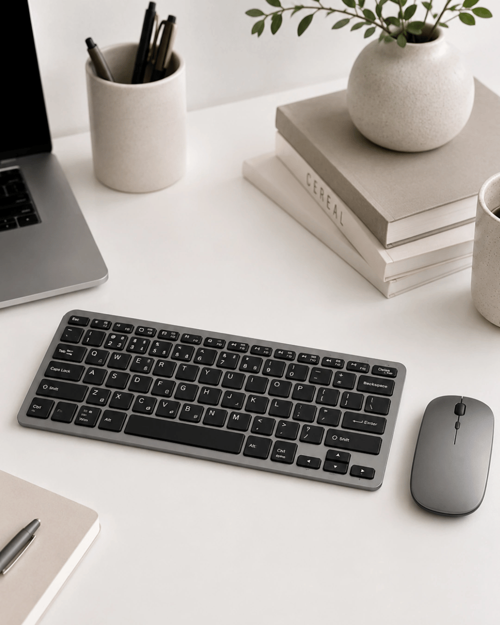 Kablosuz Bluetooth Klavye Mouse Seti Şarjlı Tablet Laptop Uyumlu