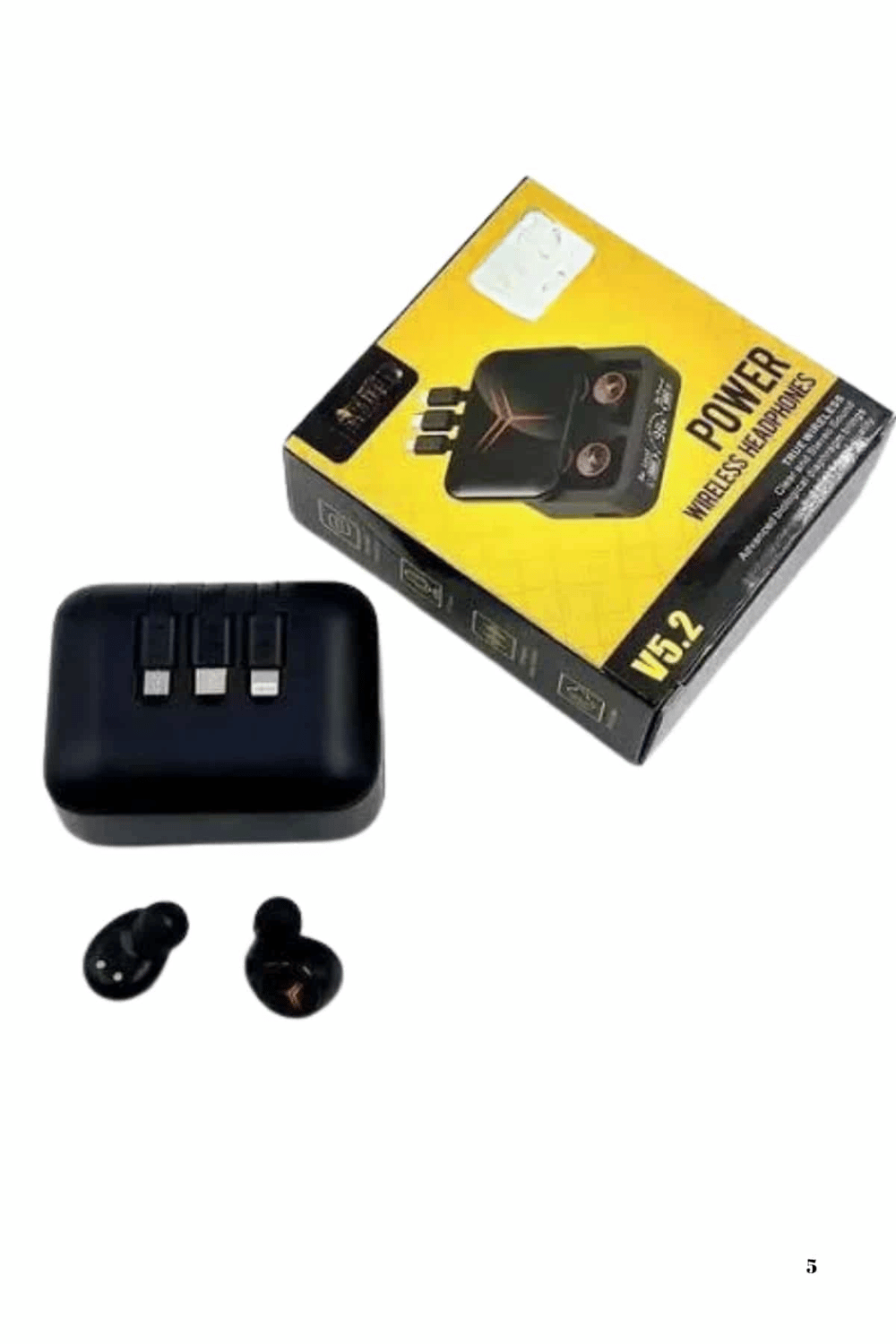 Kablosuz Bluetooth Kulaklık Powerbank Özellikli Göstergeli Hd Mikrofon
