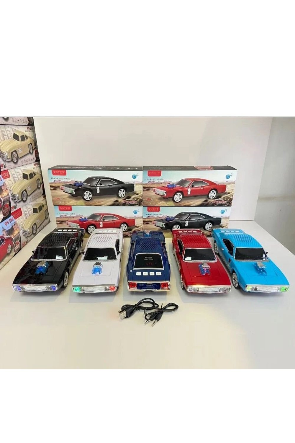 Kablosuz Bluetooth hoparlör mavi renk 10 watt FM radyo SD kart USB girişli nostaljik radyo