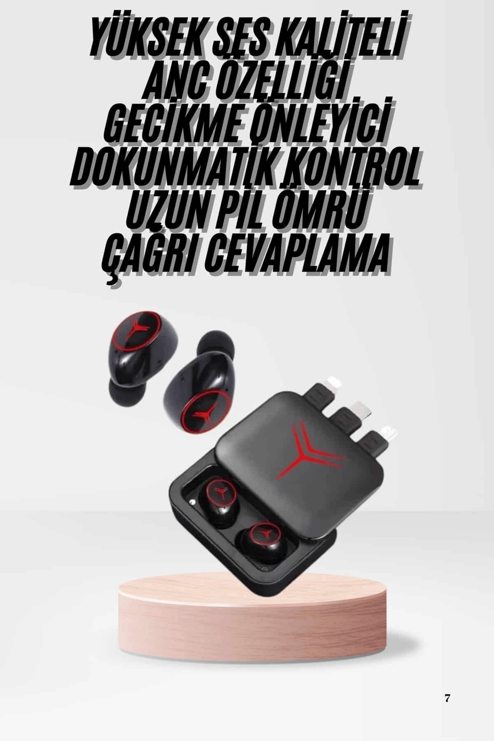 Kablosuz Şarj Göstergeli Powerbank Özellikli Bluetooth Kulaklık Çağrı Cevaplayabilen Yeni Nesil