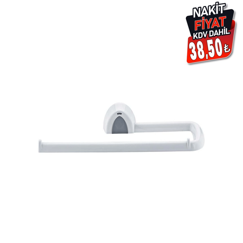 Kağıt Havlu Asacak Beyaz Plastik Yapışkanlı - Duvara Monte Bx40
