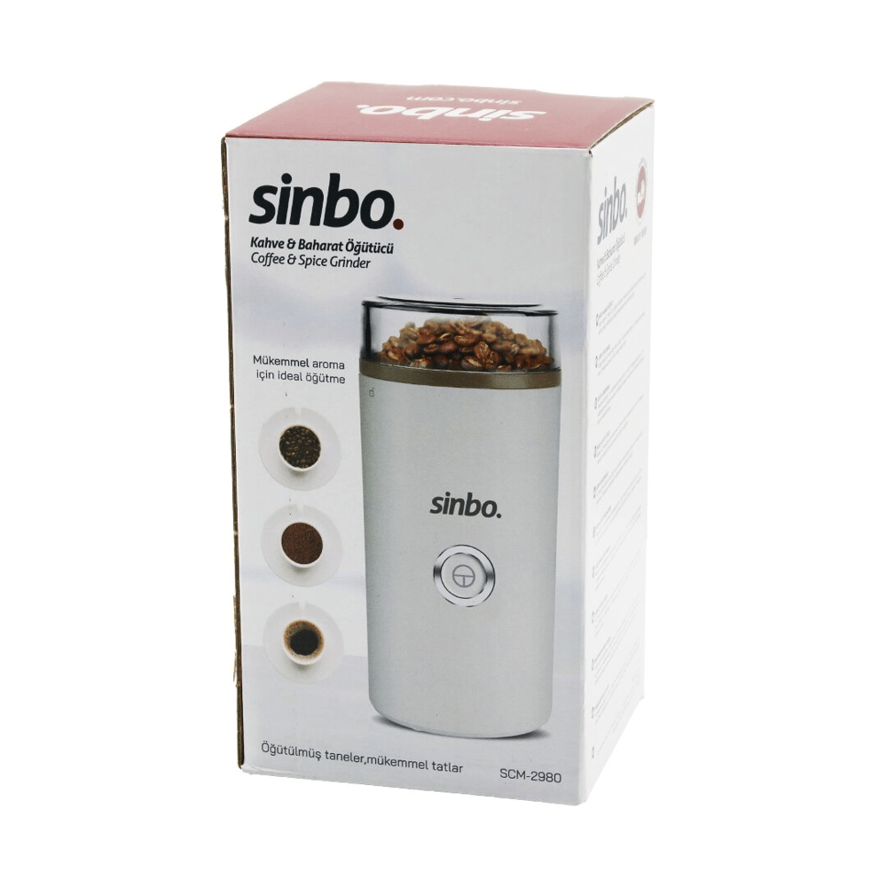 Kahve - Baharat Öğütücü Makine  2 Bıçaklı Çelik Öğütme Haznesi  70gr Öğütme Ac Motor=180w Scm-2980 Bx40