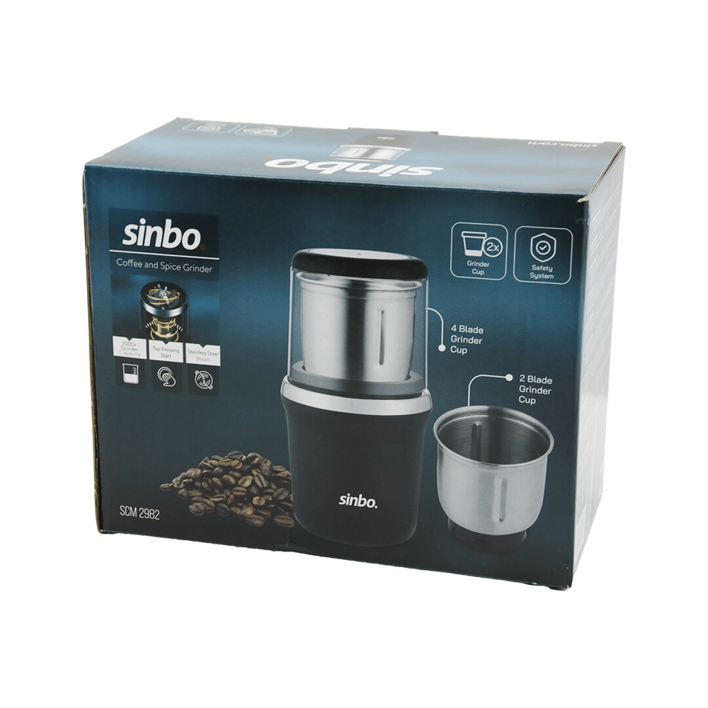 Kahve - Baharat Öğütücü Makine 2pcs Çelik Öğütme Haznesi=2 Bıçaklı - 4 Bıçaklı 100gr Öğütme 200w Scm-2982 Bx40