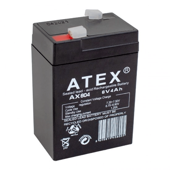 Kalın Kuru Akü 6v-4ah Amper  70x48x101mm Bx40