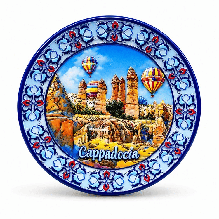 Kapadokya Temalı Seramik Magnet Alk5856