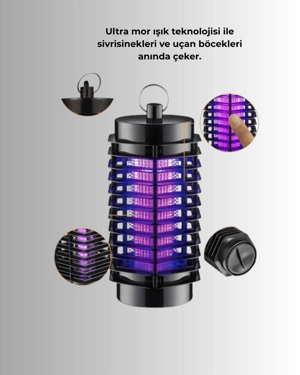 Kapalı ve Açık Alanlarda Etkili Elektrikli Sivrisinek Katili – UV Işıklı Tuzak