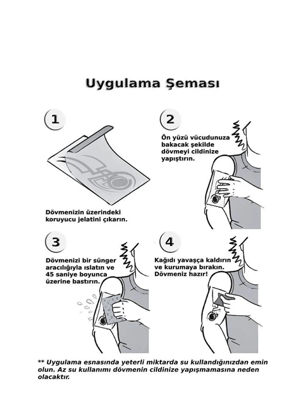 Kar Maskesi Geçici Dövme Şablonu - Mhb013