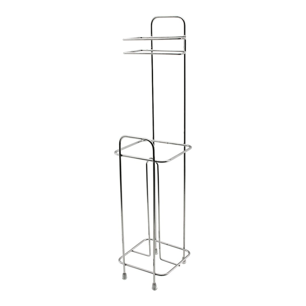 Kare Metal - Krom Yedekli Wc Kağıtlık Bx40