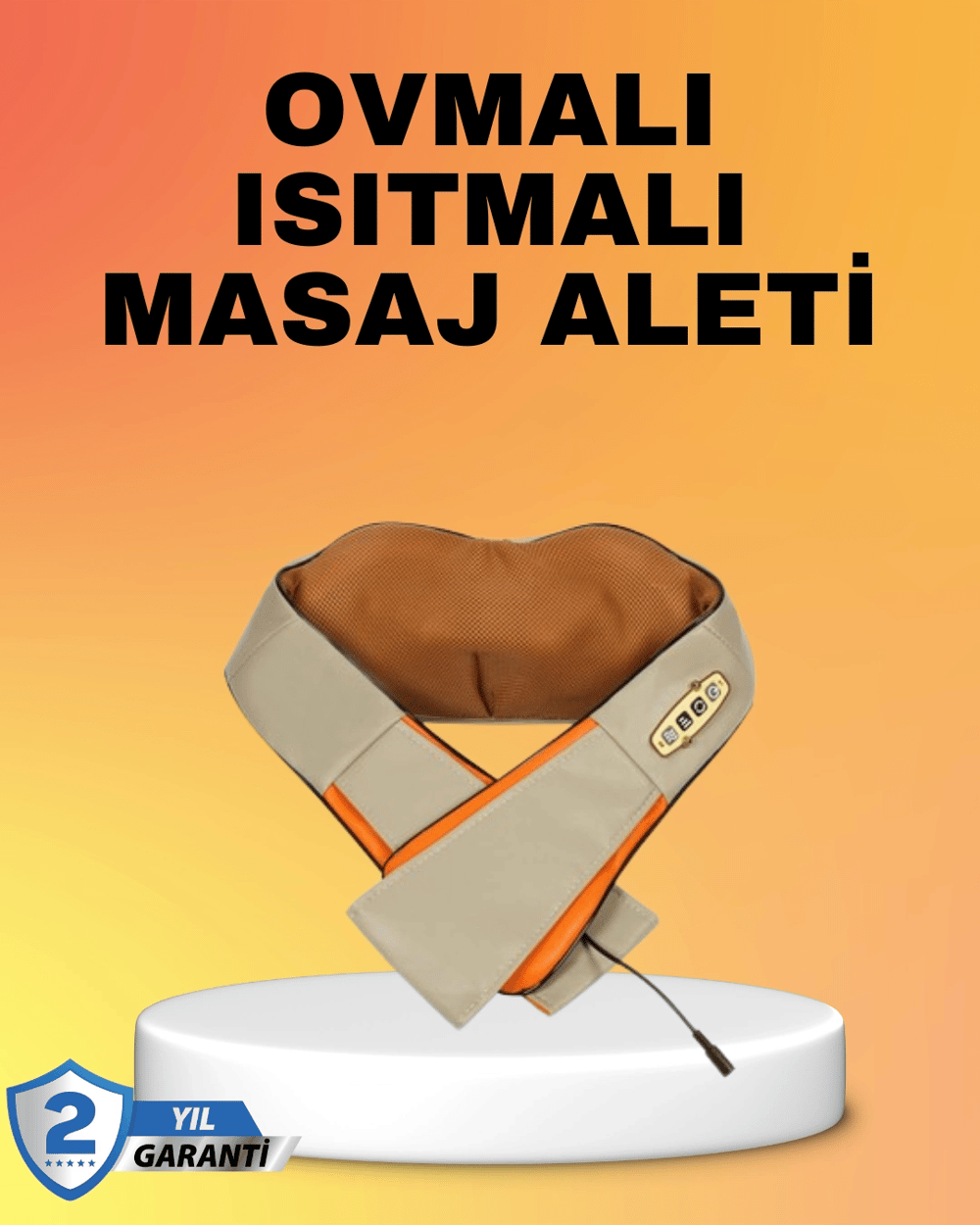 Kas Ağrılarına İyi Gelen Ovmalı Isıtmalı Boyun Omuz Bel Masaj Aleti