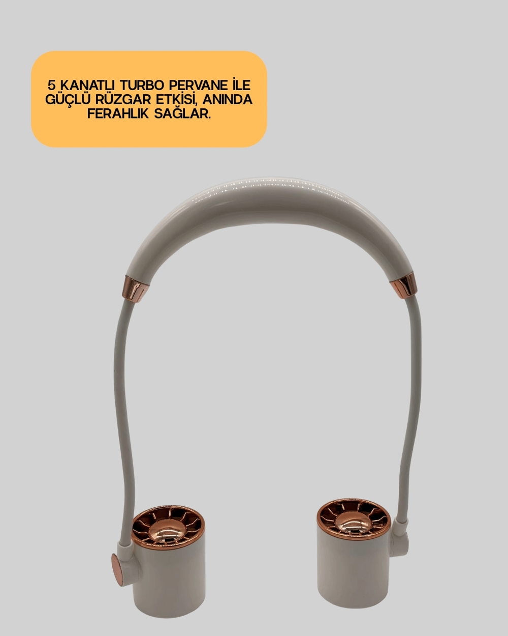 Katlanabilir Asılabilir Mini Fan USB Şarjlı 3 Kademeli Sessiz