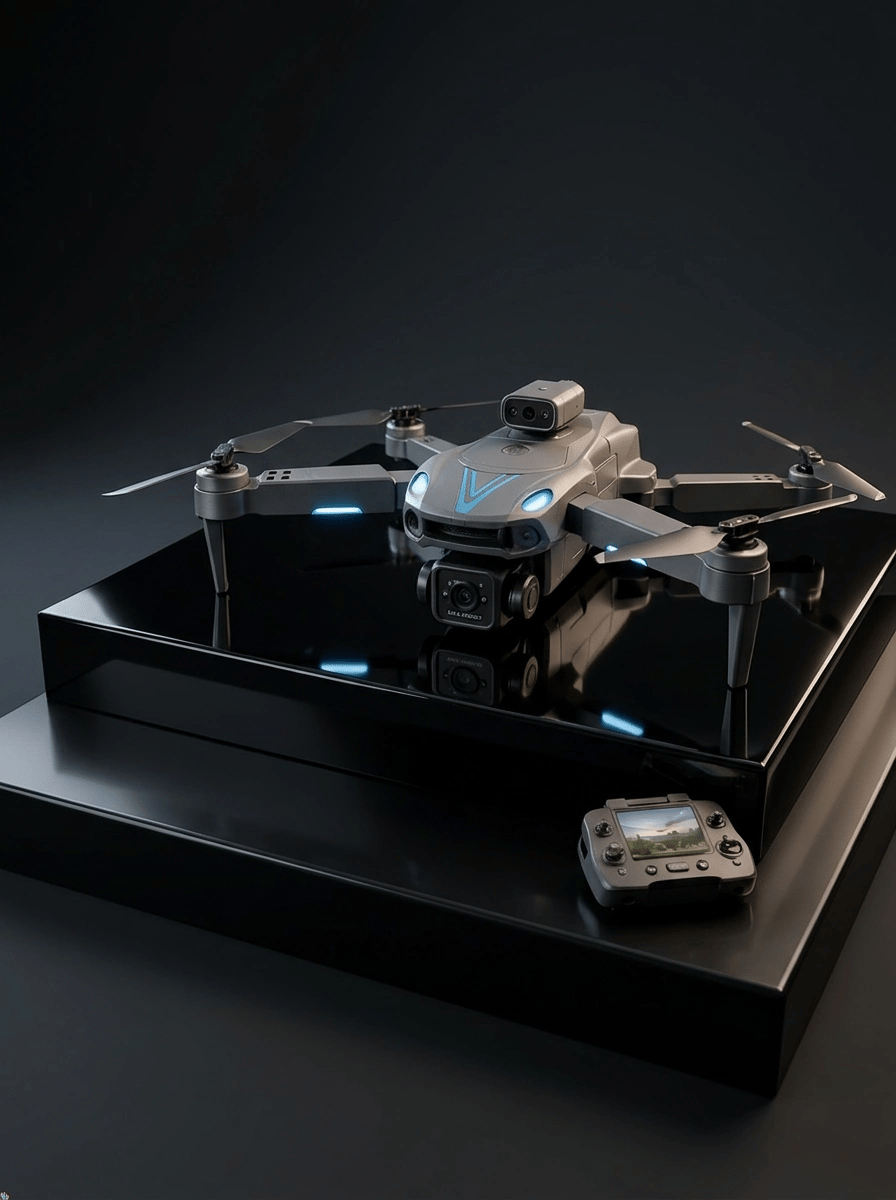 Katlanabilir Çift Kameralı Drone Uzaktan Kumandalı Hava Aracı