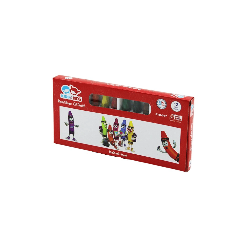 Kıds - Kıds Str-47 12pcs = 12 Renk Pastel Boya Bx40