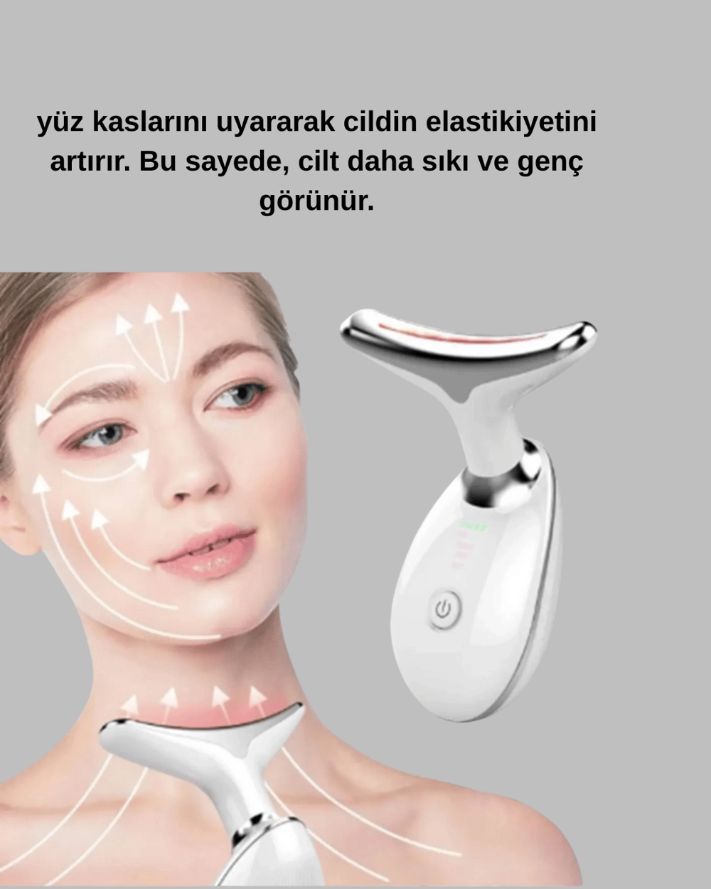 Kırışıklık Önleyici Güzellik Cihazı | Mikro Akım Masaj ve Isı Terapisi