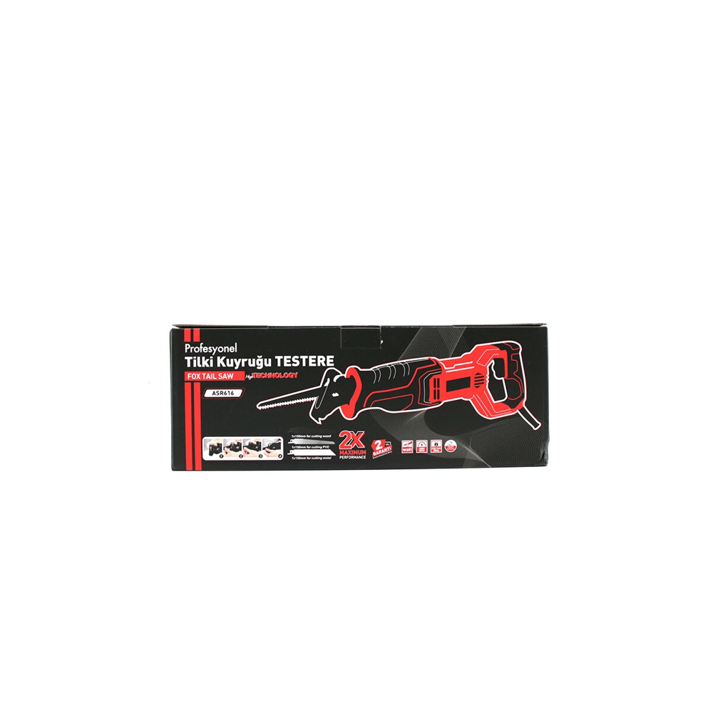Kırmızı Tilki Kuyruğu Elektrikli Testere 230v 0-2800 Rpm Asr-616 Bx40