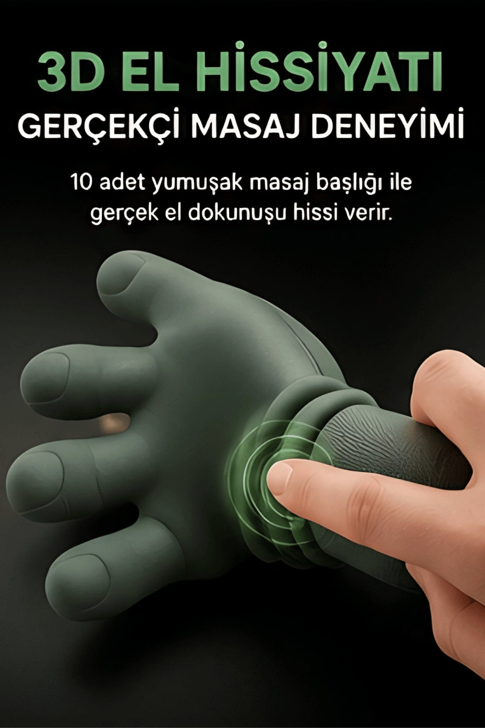 Kızılötesi Isıtmalı Avuç İçi Boyun Omuz Sırt Masaj Aleti Şarjlı 3D Yoğurma Etkili