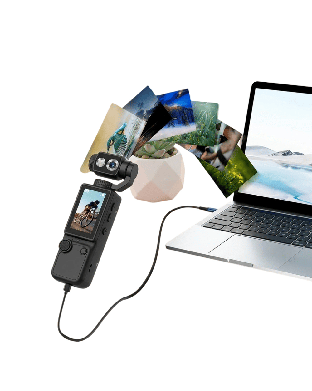 Kompakt 4K Vlog Kamera 2.0 IPS Ekran Otomatik Odaklama ve Stereo Ses Kayıtlı