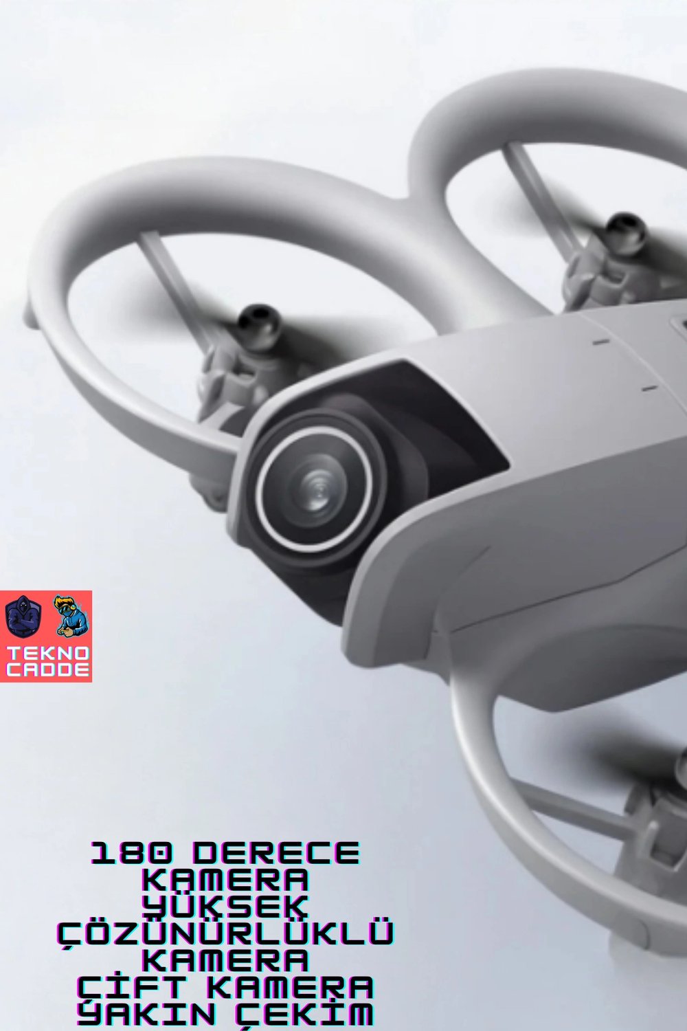 Kompakt Kumandalı Drone, 50 Metre Uçuş Mesafesi ve 480P Kamera Özelliği ile Gri Renk Seçeneği