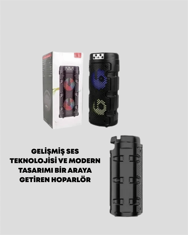 Kompakt Tasarım, Yüksek Ses Performansı – Çoklu Giriş Seçenekli Kablosuz Hoparlör (Bluetooth, USB, SD Kart, AUX)