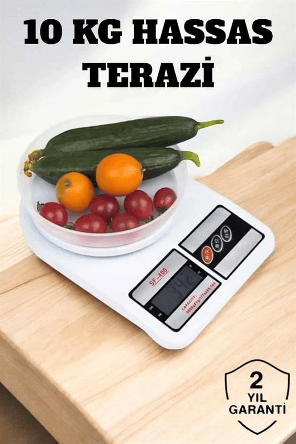 Kompakt Tasarım ve Tek Tuşla Sıfırlama Özelliğiyle Kullanımı Kolay Mutfak Tartısı