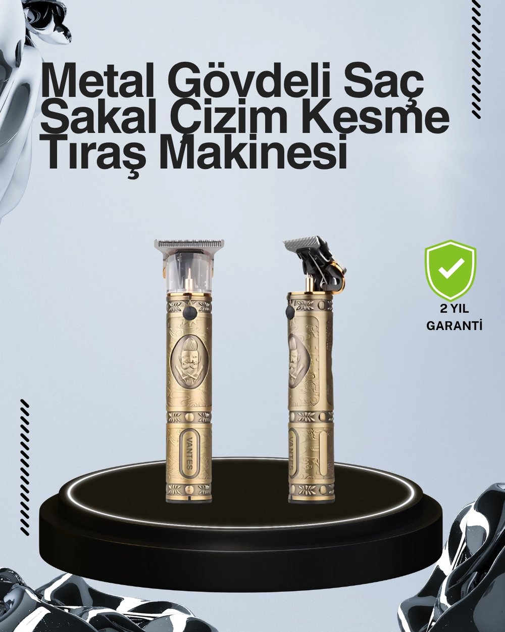 Kompakt Tasarımlı, Uzun Pil Ömürlü Saç Sakal Kesme Makinesi