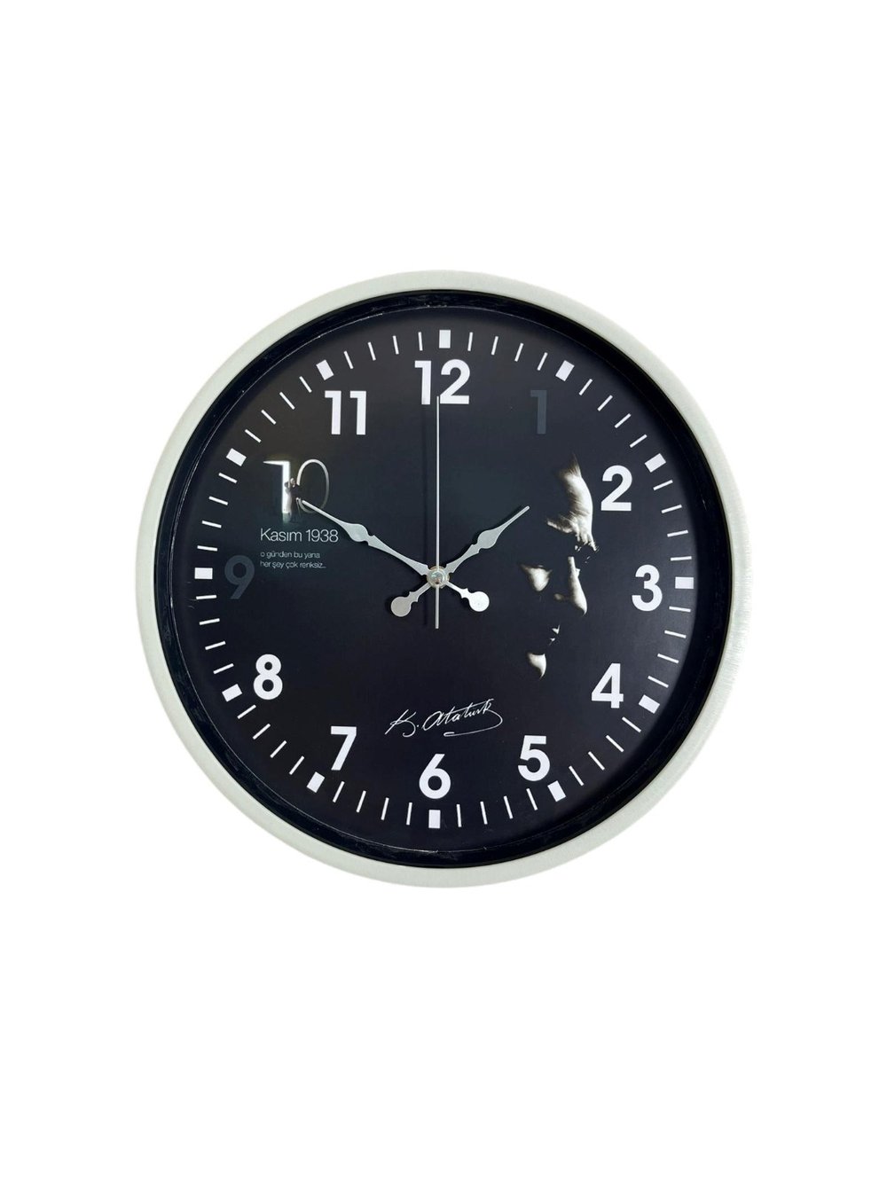 Krem 36 Cm Elegant Atatürk Duvar Saati