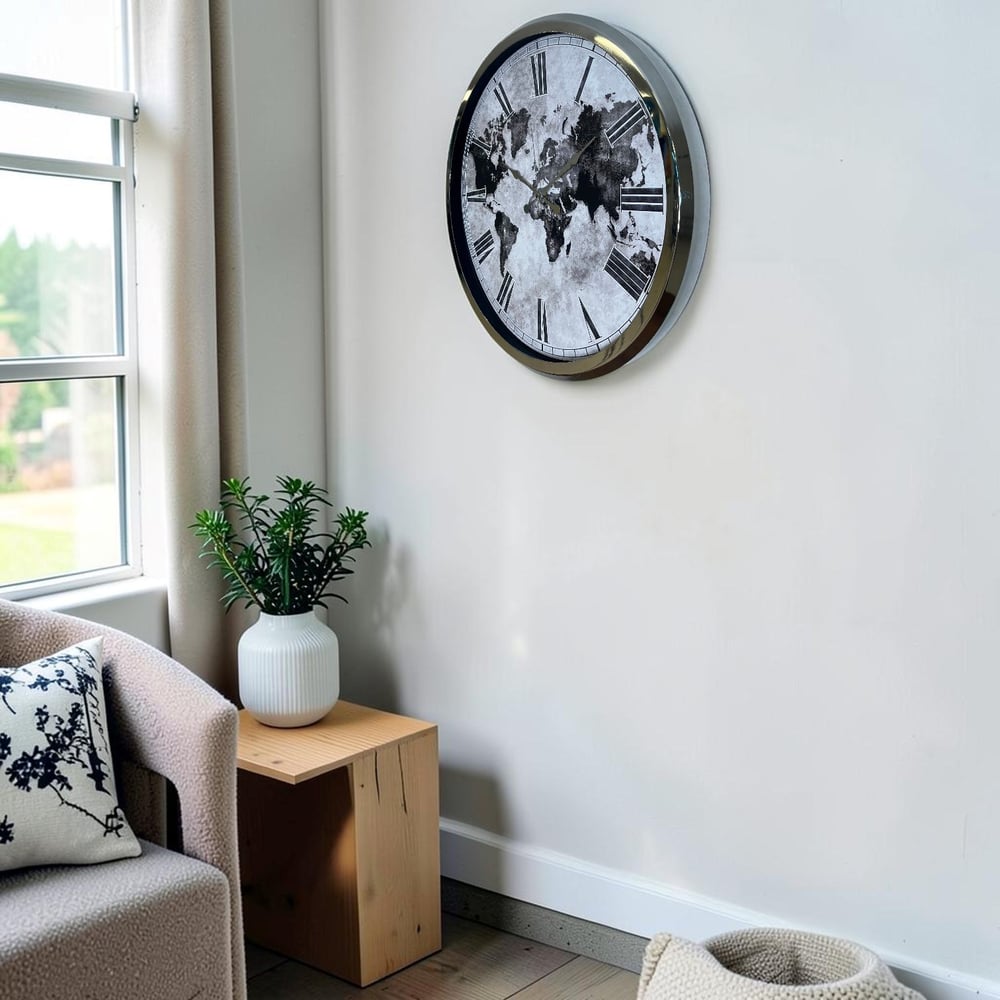 Krom Atlas Legacy 52 x 52 Cm Duvar Saati