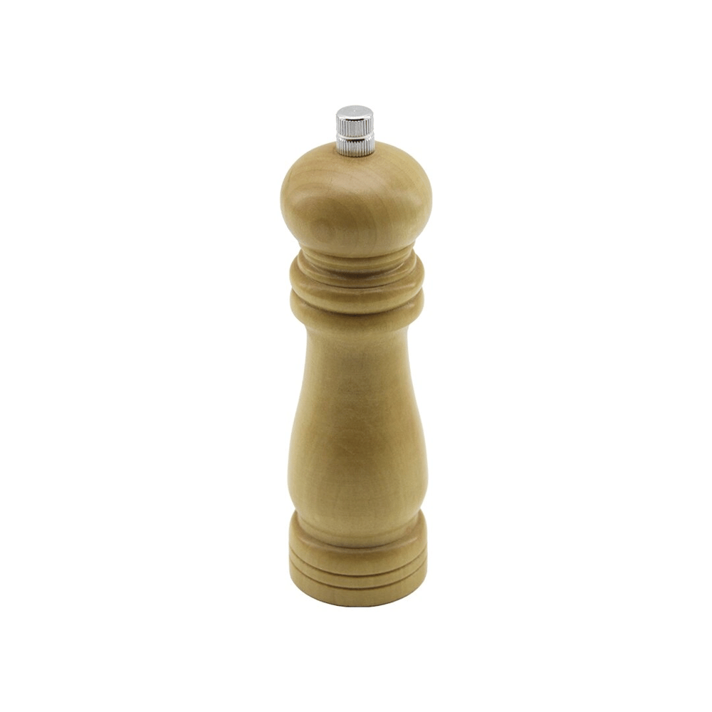 Küçük= Çap: 4.5cm - Uzunluk: 15cm Ahşap Tuz - Baharat Öğütücü Bx40