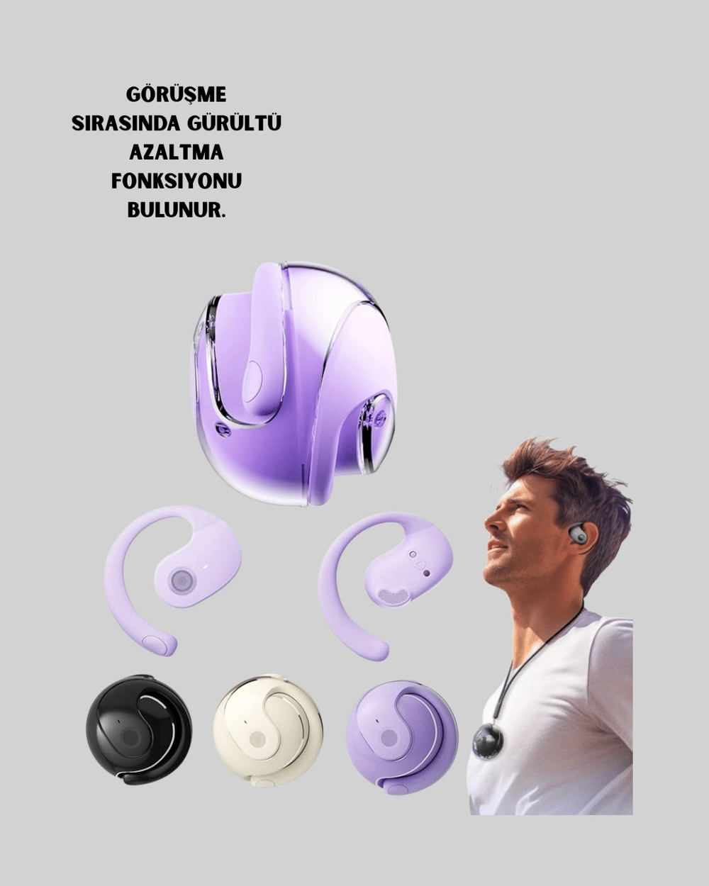 Kulak Arkası Bluetooth Kulaklık, Gürültü Azaltma