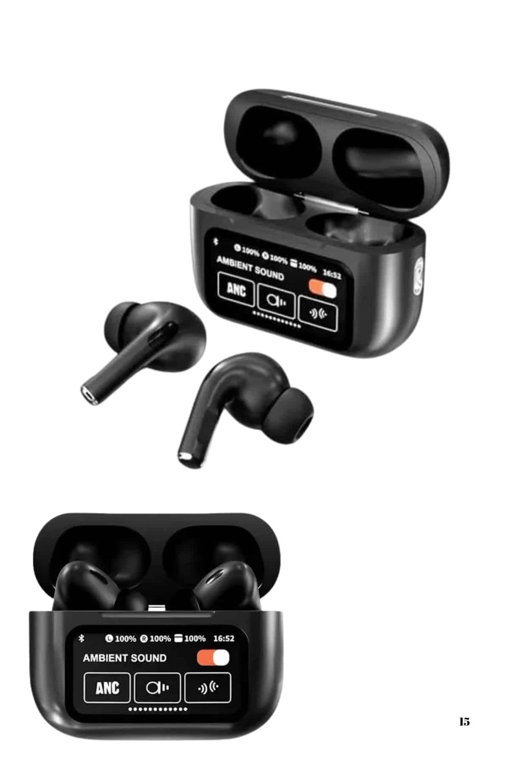 Kulak İçi Bluetooth Kulaklık Ekranlı Müzik Dinleme Çağrı Cevaplama Siyah Yeni Nesil
