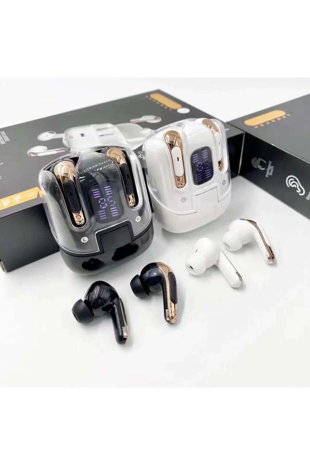 Kulak içi TWS Bluetooth Kulaklık - Renk: Beyaz, Bluetooth Versiyon: 5.3, Mikrofon