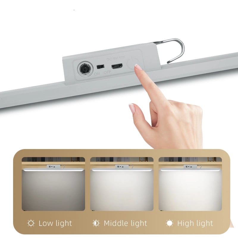 Kumandalı - Zaman - Işık Gücü Ayarlı Metal Askılı - Usb Şarjlı Lamba Fener 20smd Led Bx40