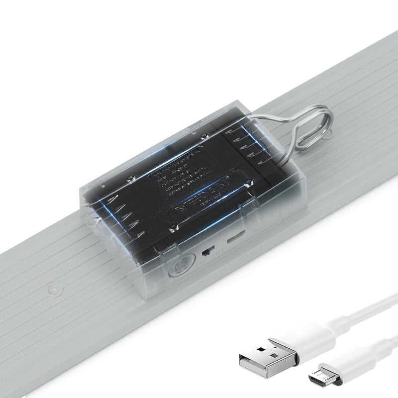 Kumandalı - Zaman - Işık Gücü Ayarlı Metal Askılı - Usb Şarjlı Lamba Fener 20smd Led Bx40
