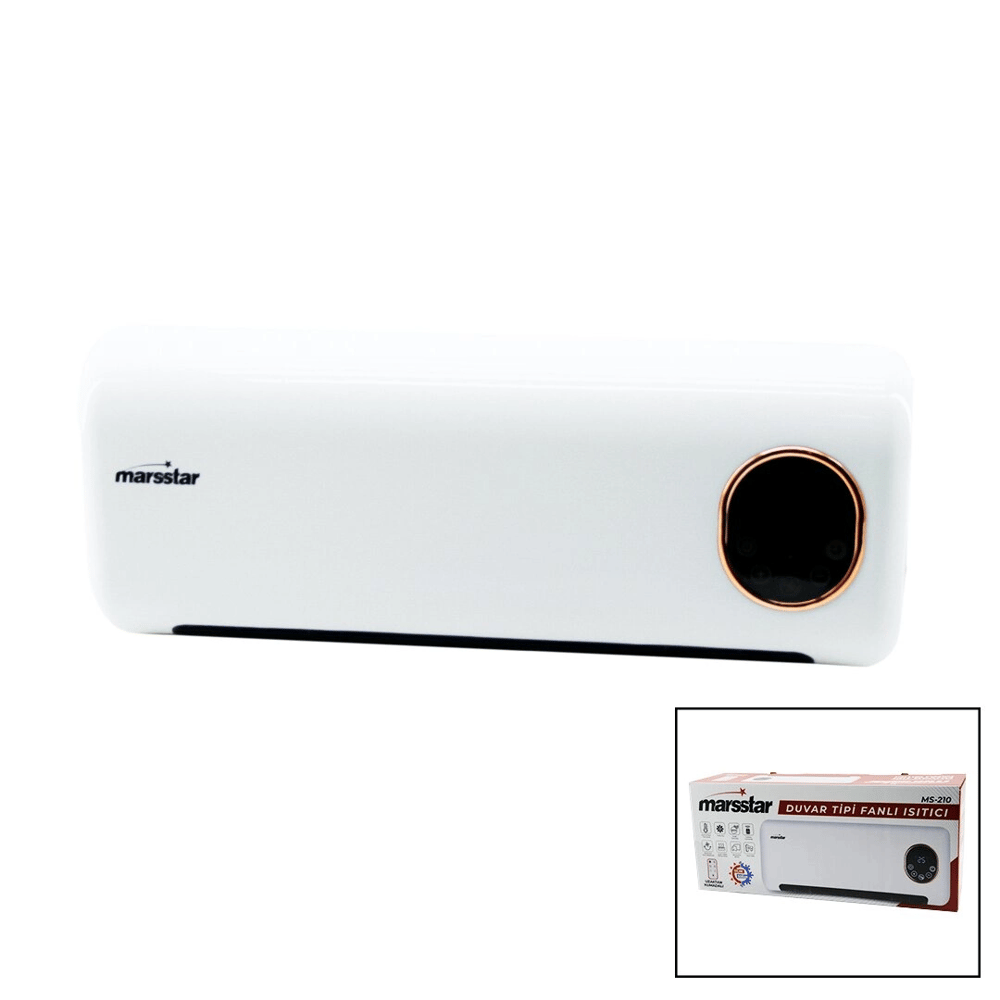 Kumandalı  Duvar Tipi Fanlı Isıtıcı Soğuk - Sıcak Led Kontrol Ekranı 2000w Ms-210 Ms-400 Bx40