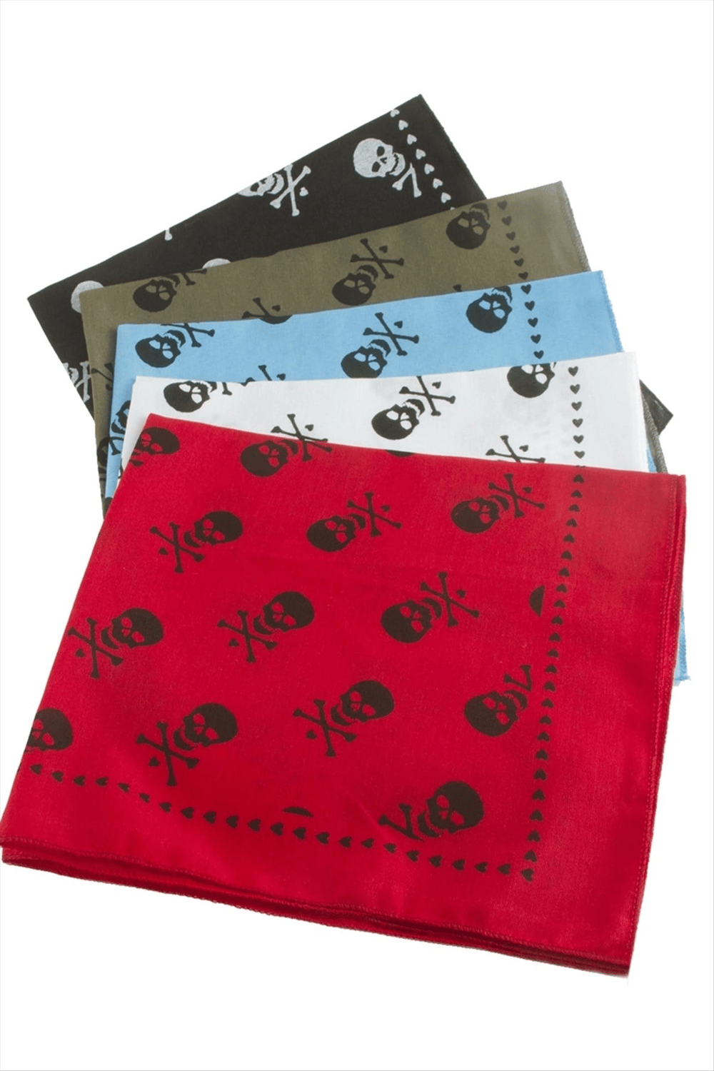 Kuru Kafa Desenli Keten Bandana 50*50