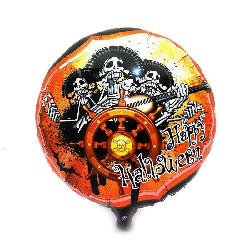 Kuru Kafalı Korsanlar Halloween Şekilli Folyo Balon 45 cm (3936)