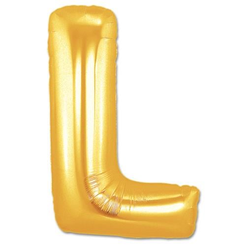 L Harf Folyo Balon Altın Renk  40 inç (3936)