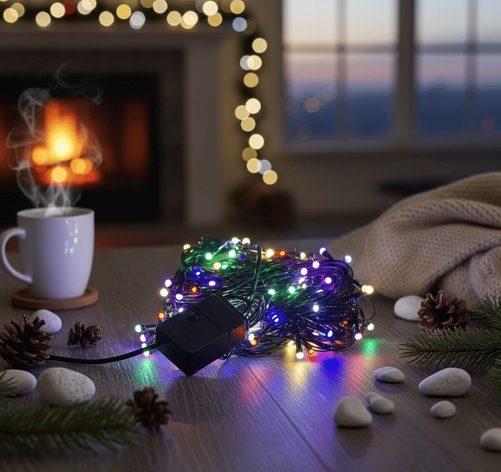 LED Damla Uçlu RGB Dekoratif Işık 10 Metre 100