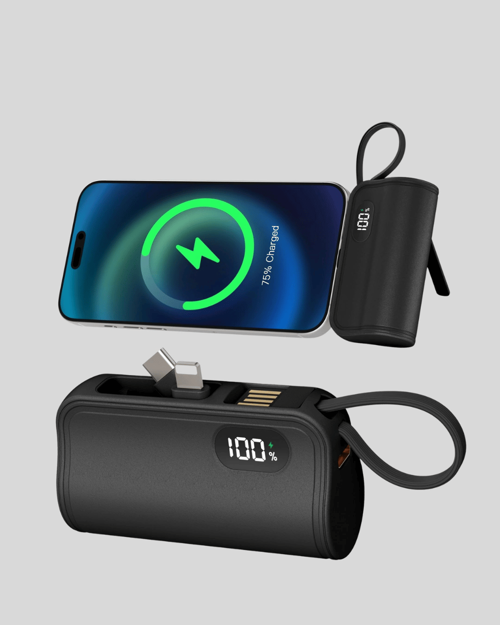 LED Göstergeli 2000mAh Cep Tipi Hızlı Şarj Powerbank