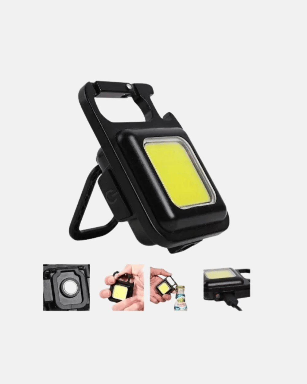 LED Mini Anahtarlık Fener – 1000 Lümen Güçlü Işık ve USB Type-C Şarjlı