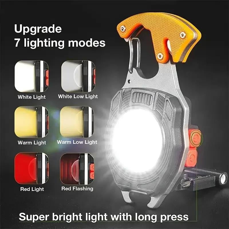 LED Şarj Edilebilir El Feneri Çok Amaçlı Alet Anahtarlık (3936)