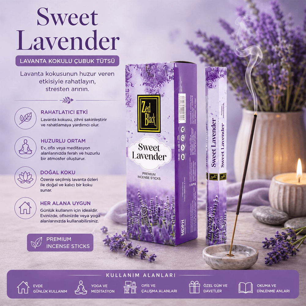 Lavanta Çubuk Tütsü Bx40